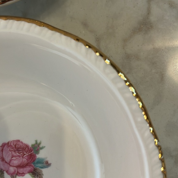 Vintage MCM Homer Laughlin Calirose set of six dessert bowls luncheon bowls USA - Picture 4 of 8